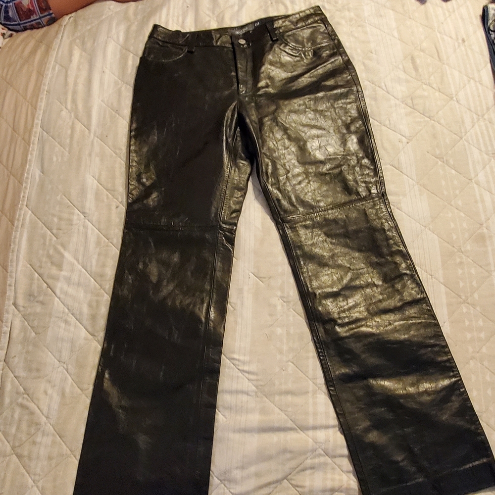 Gap boot cut leather pants